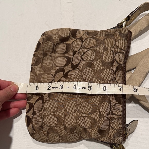 Coach Tan Signature Crossbody Bag